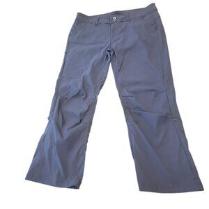 PRANA Slate Gray convertible ankle/capri stretchy hiking pants